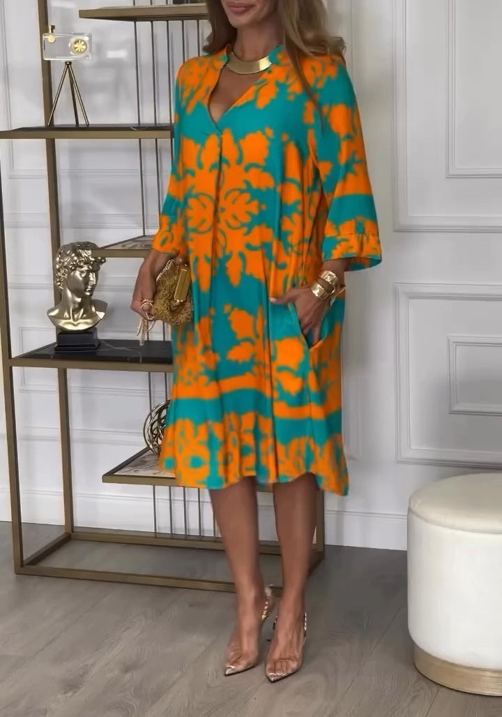 Printed Loose Dress