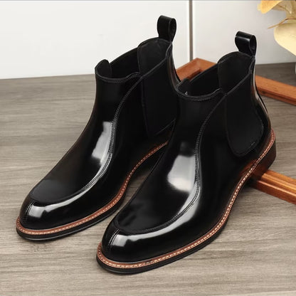 Fashionable Genuine Leather Business Casual Men's Boots