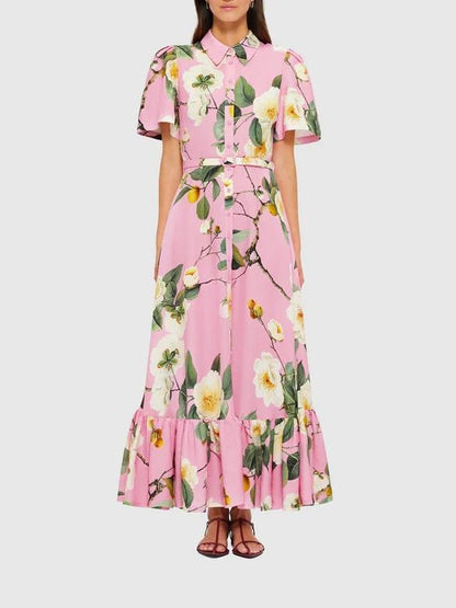Short Sleeve Midi Dress
