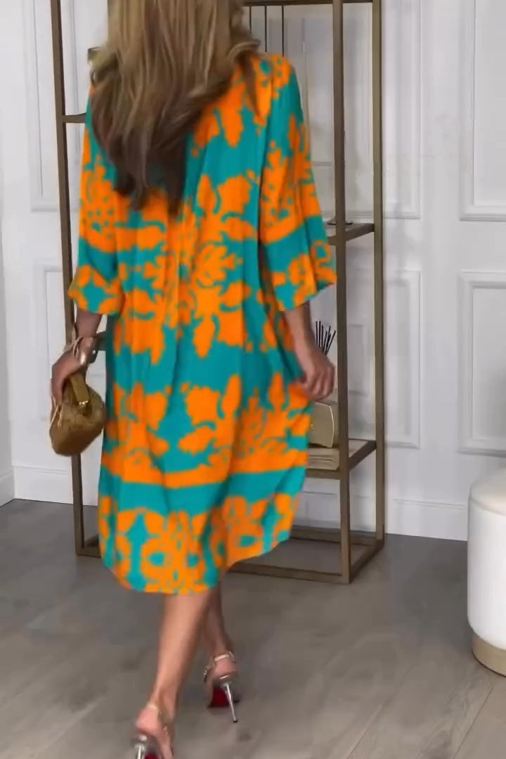 Printed Loose Dress
