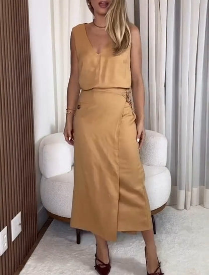 Split Half-body Dress
