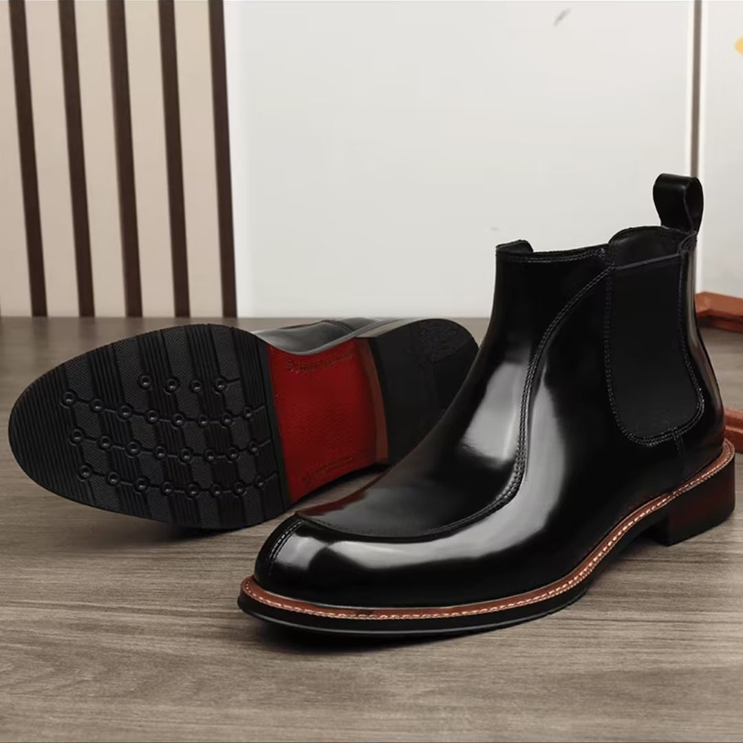 Fashionable Genuine Leather Business Casual Men's Boots