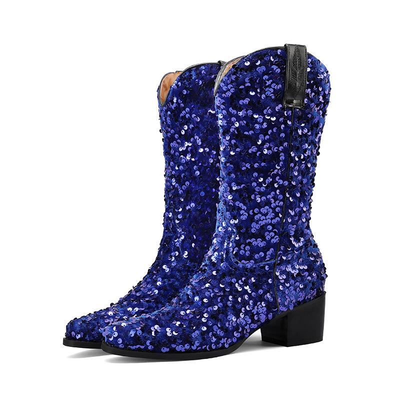 Women's Sequin Cowboy Boots