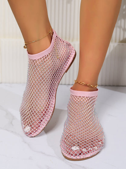 Mesh flat shoes