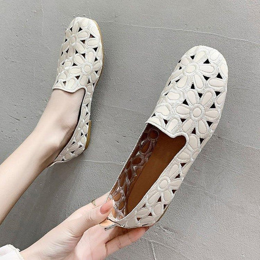 Shallow flat hollow shoes