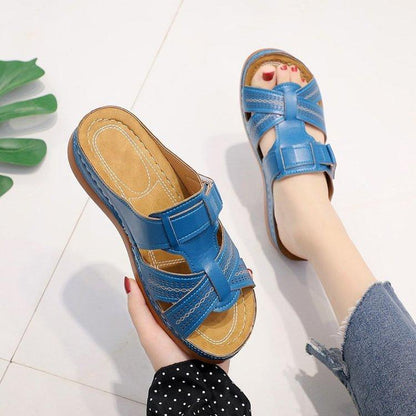 Wettable water sandals for women retro fashion wedges