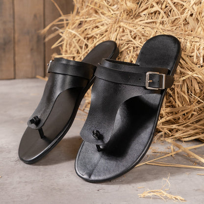 New summer one-line buckle beach shoes