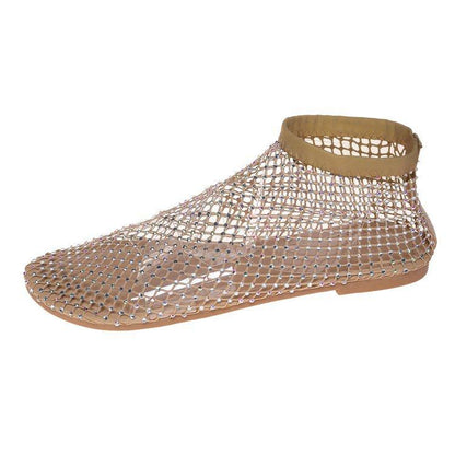 Mesh flat shoes