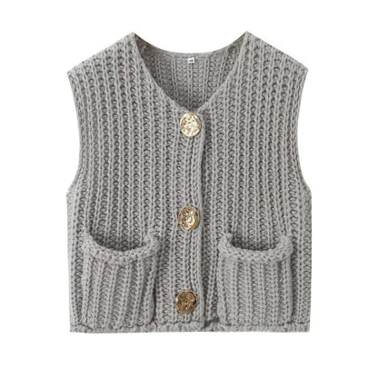 FW24 Chic Knit Vest Top