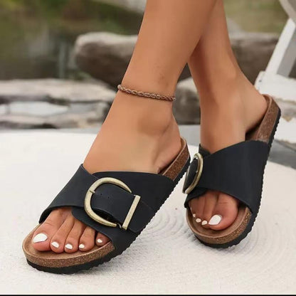 Beach open toe flat sandals