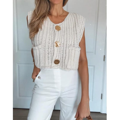 FW24 Chic Knit Vest Top
